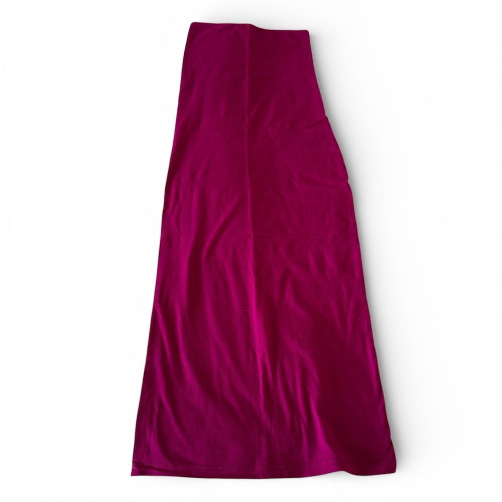 Vintage American Apparel Classic Girl Tube Strapless Maxi Dress Size M Fuchsia